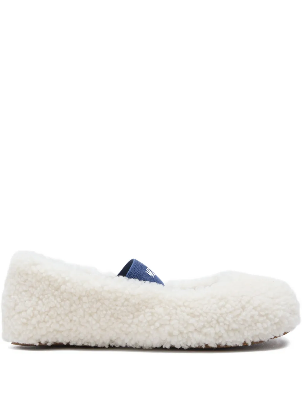 Moon Boot shearling ballet flats | White | Image 1