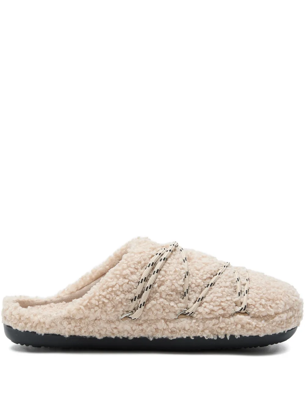 Moon Boot teddy slippers | Neutrals | Image 1