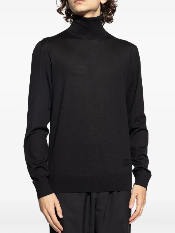 【送料&関税込】Dolce & Gabbana Logo Turtleneck Sweater Dolce & Gabbana logo-detail Turtleneck Sweater | ブラック