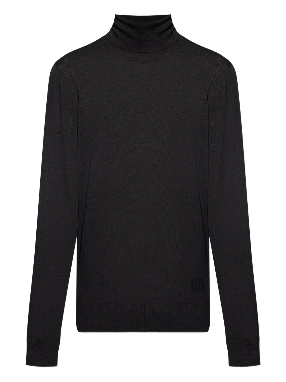 Dolce & Gabbana logo-detail turtleneck sweater | Black | Image 1