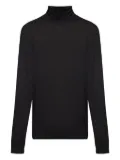 Dolce & Gabbana logo-detail turtleneck sweater - Black