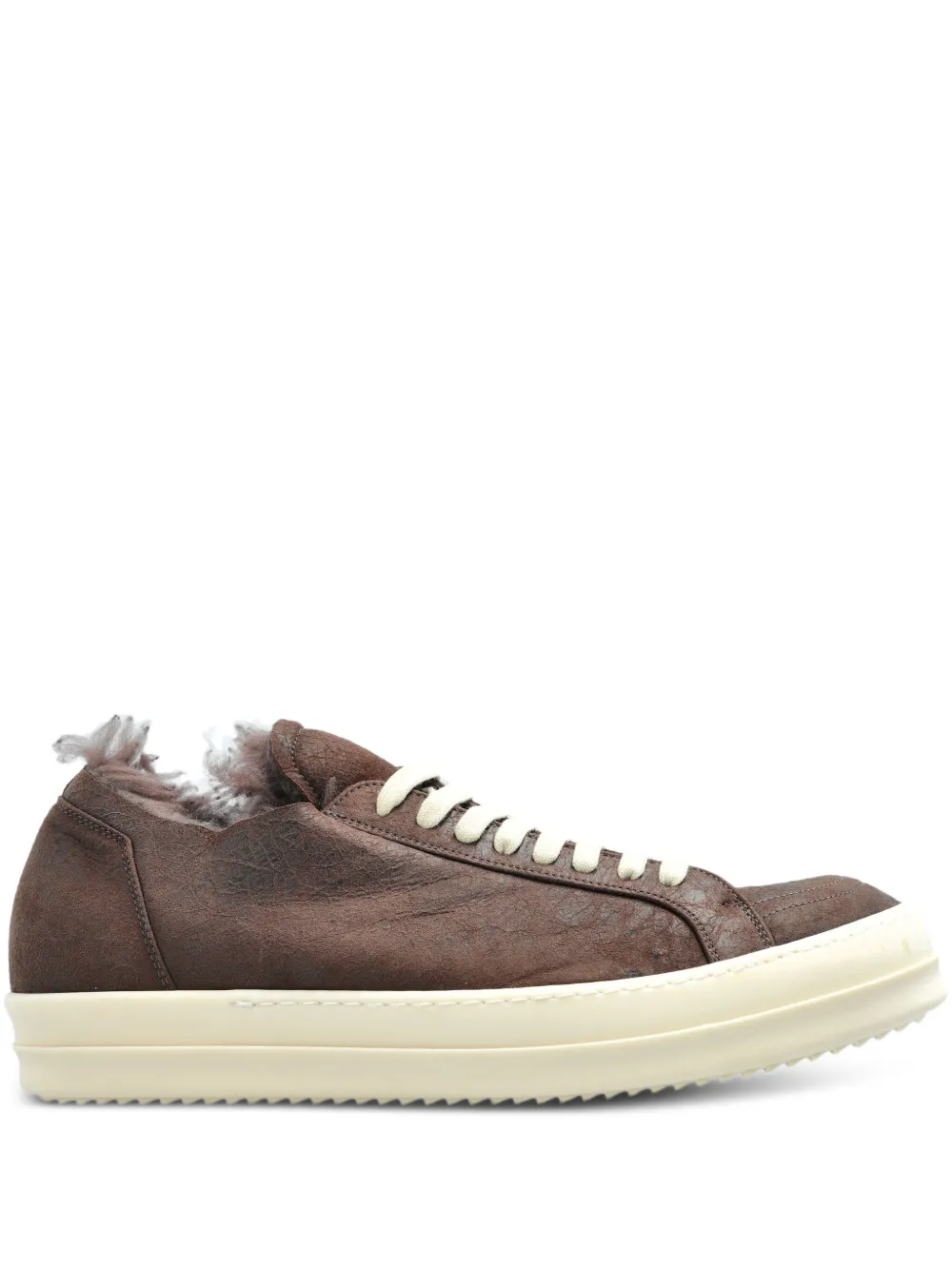 Rick Owens Sneakers met lammy afwerking Bruin