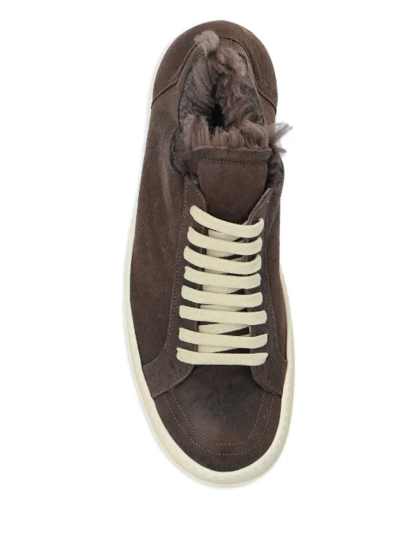 Rick Owens レザースニーカー | ブラウン | FARFETCH JP