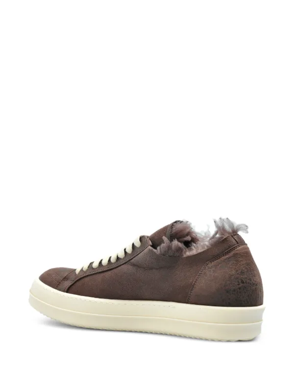Rick Owens レザースニーカー | ブラウン | FARFETCH JP