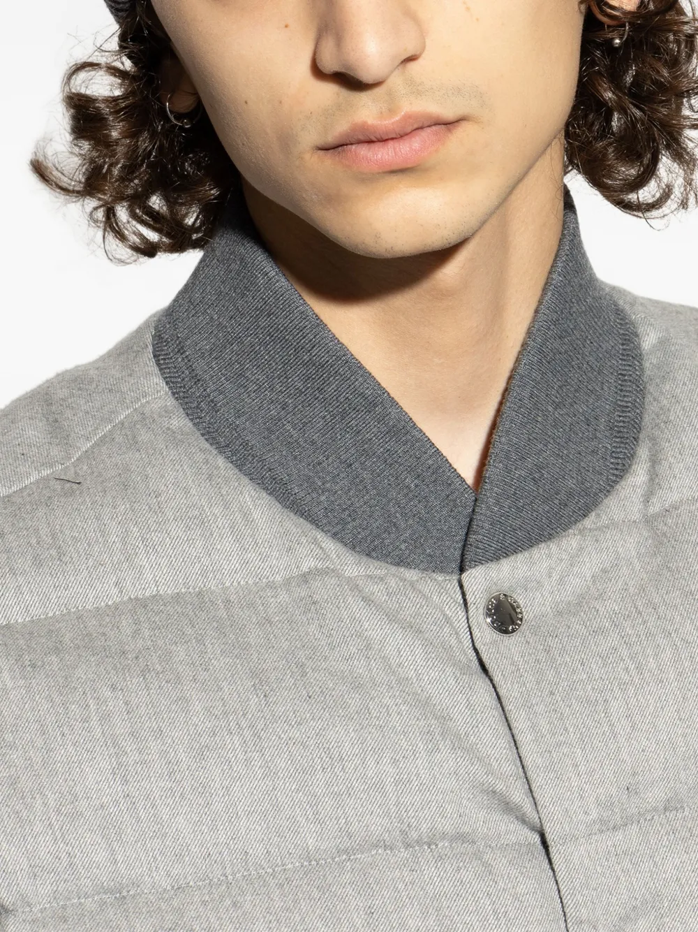 Dolce & Gabbana Ribbed Logo-patch Beanie Hat In Gray