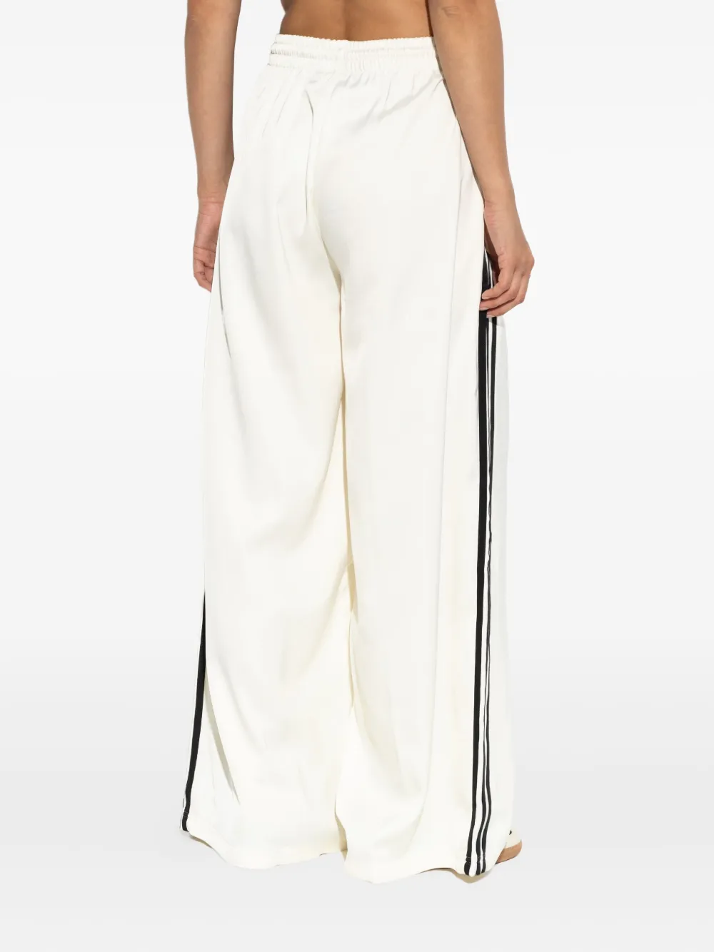 Adidas Originals Three-stripe Track Pants In Neutral