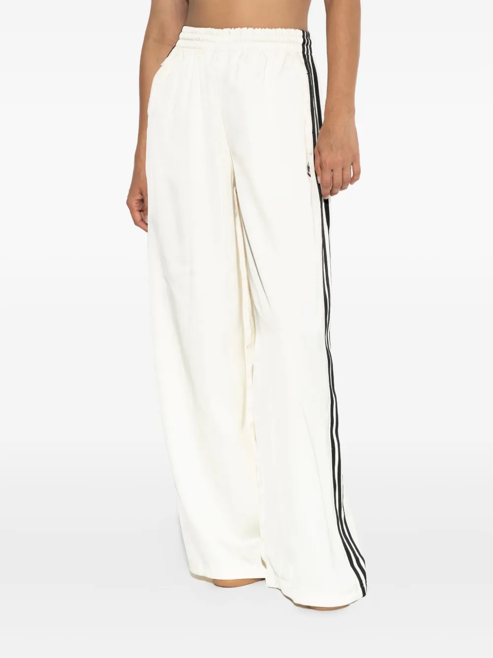 Adidas Originals Three-stripe Track Pants In Neutral