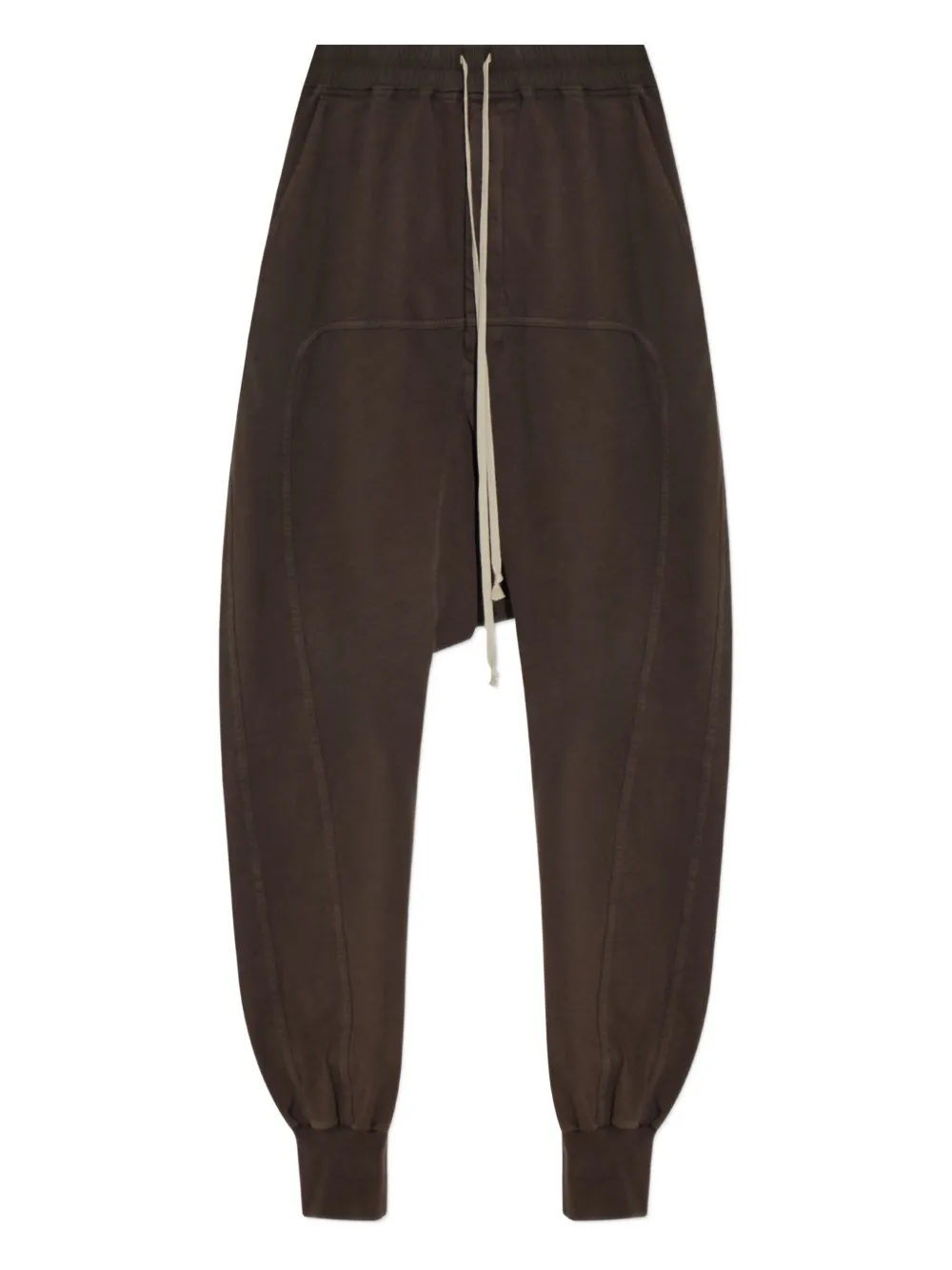 Rick Owens DRKSHDW drawstring cuffed trousers Bruin