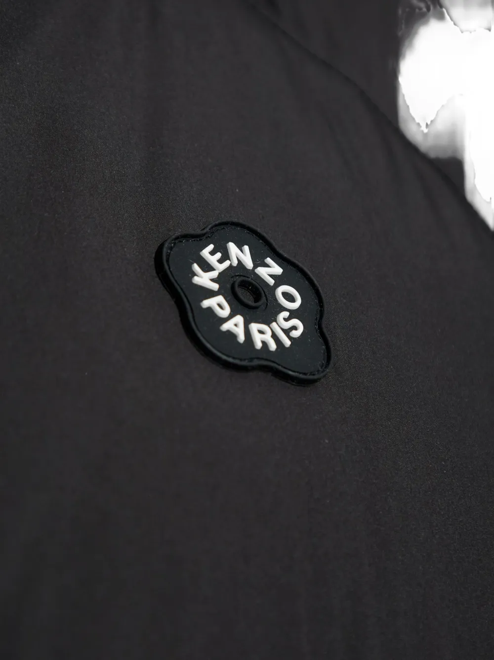 Kenzo hooded puffer jacket Zwart