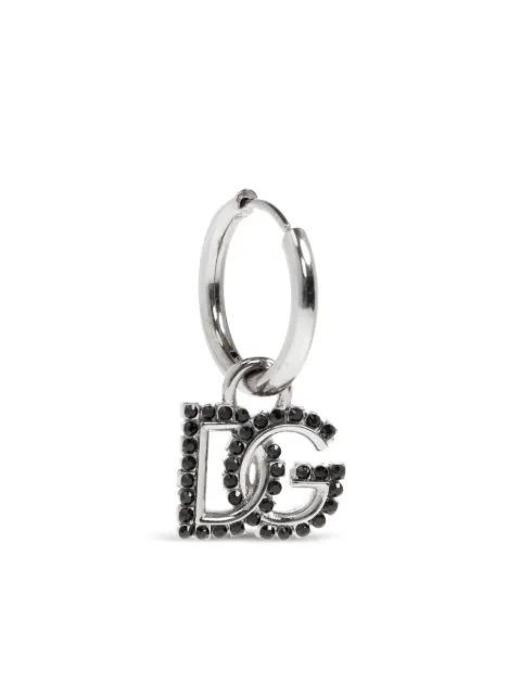 Dolce & Gabbana hoop DG-logo single earring