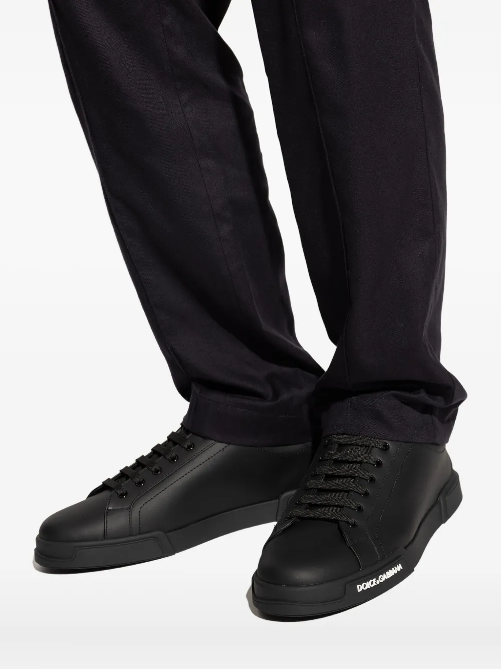Dolce & Gabbana Sneakers met logodetail Zwart
