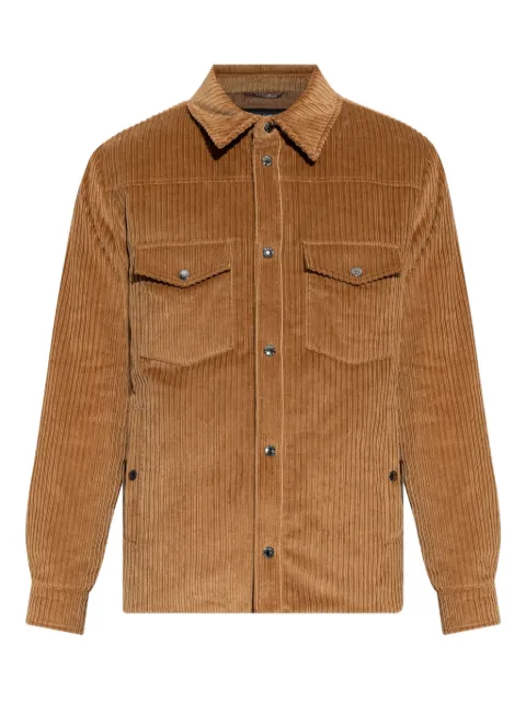 Dolce & Gabbana sobrecamisa de pana con bolsillos y solapa