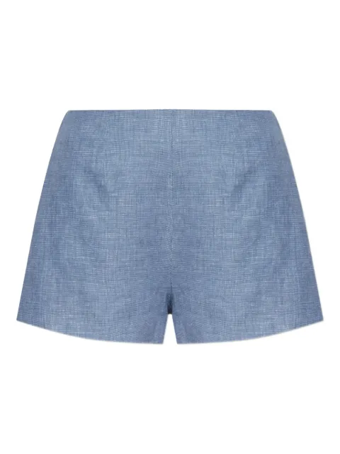 Posse button-detailing linen tailored shorts