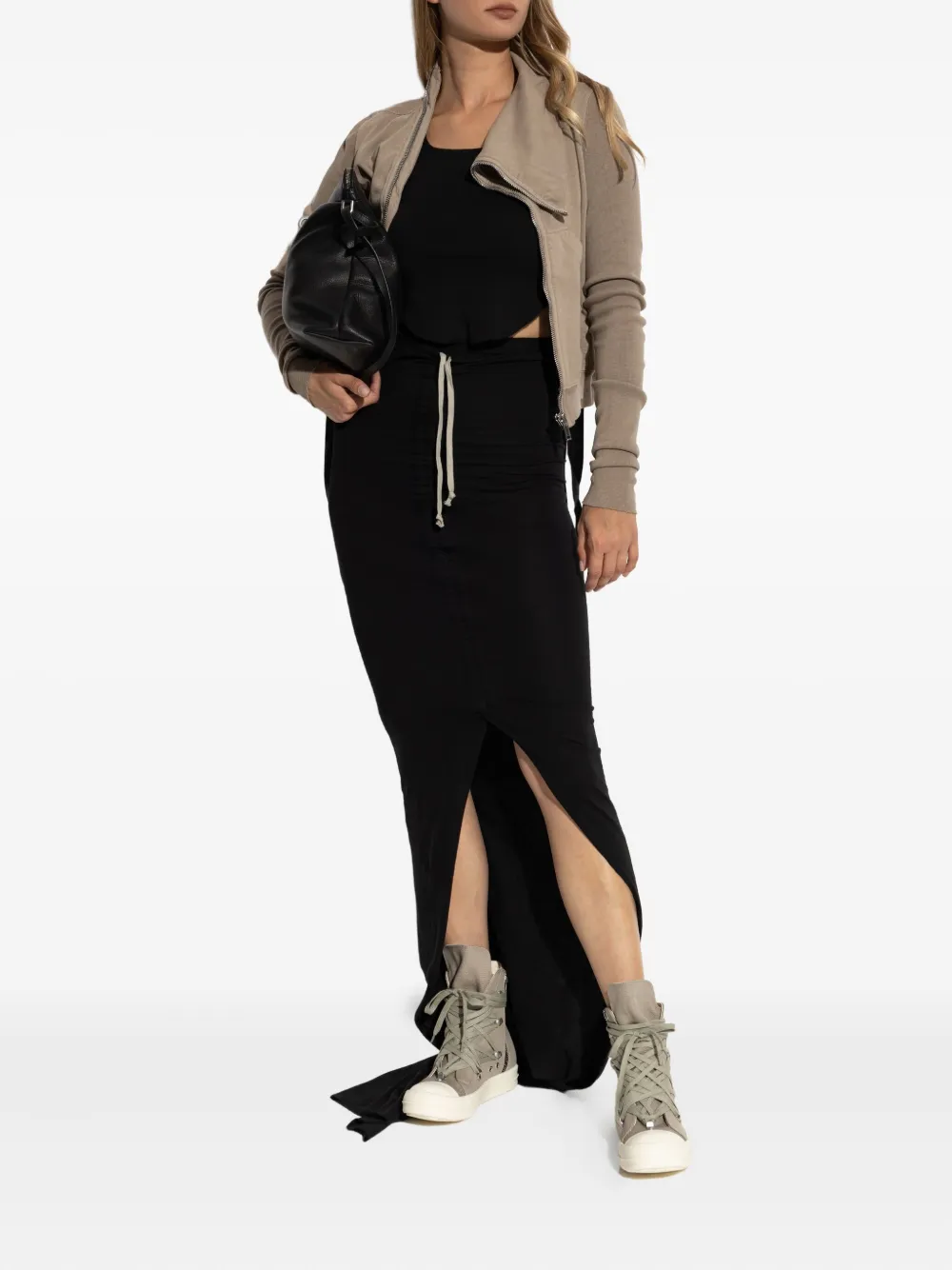 Rick Owens DRKSHDW high-neck zip-front jacket | Sweaters | Image 2