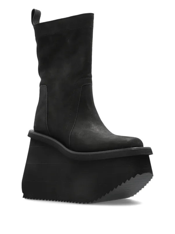 Rick Owens Platform Ankle Boots | Black | FARFETCH