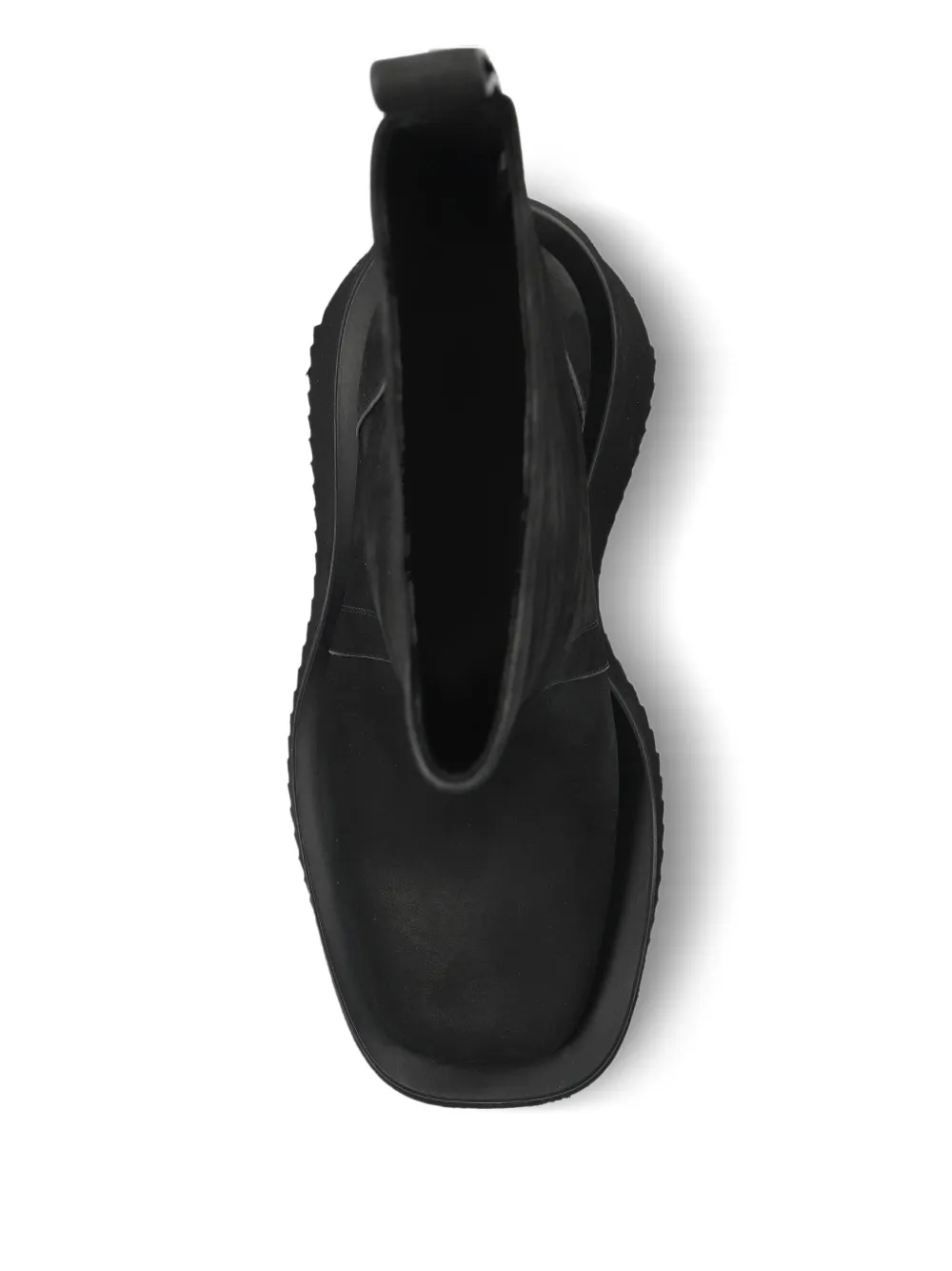 Rick Owens Enkellaarzen met plateauzool Zwart