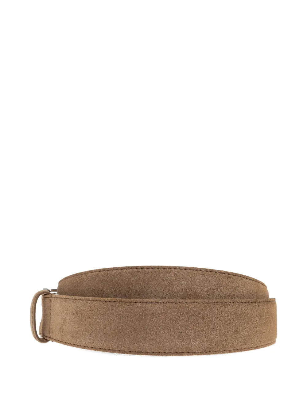 Tod's suede-leather buckle belt - Bruin