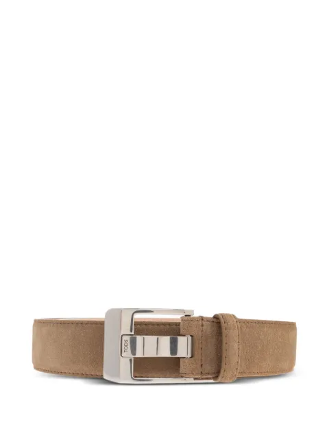 Tod's suede-leather buckle belt