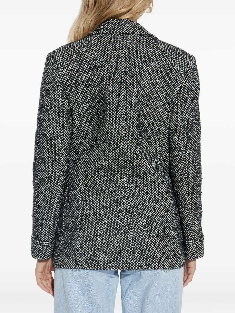 Dolce & Gabbana flap-pockets tweed jacket Grijs