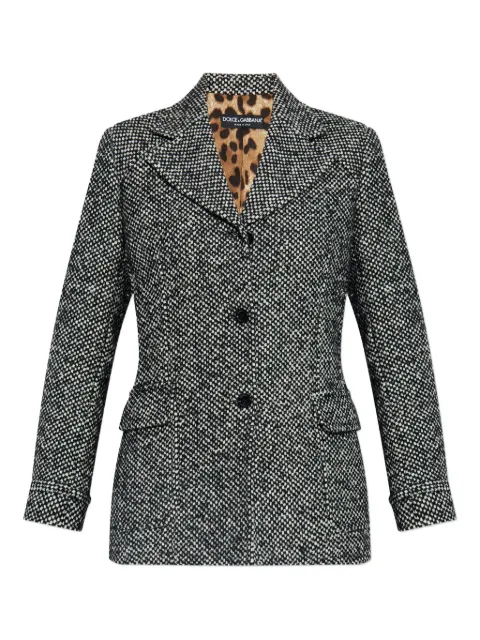 Dolce & Gabbana flap-pockets tweed jacket