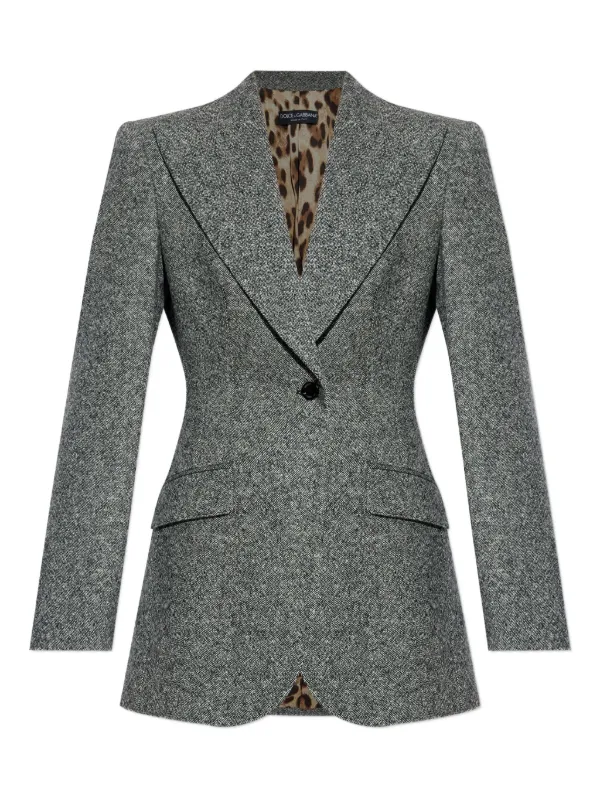 DOLCE&GABBANA ドルチェ&ガッバーナ ツイード　ジャケット Dolce & Gabbana ツイード シングルジャケット | グレー | FARFETCH JP