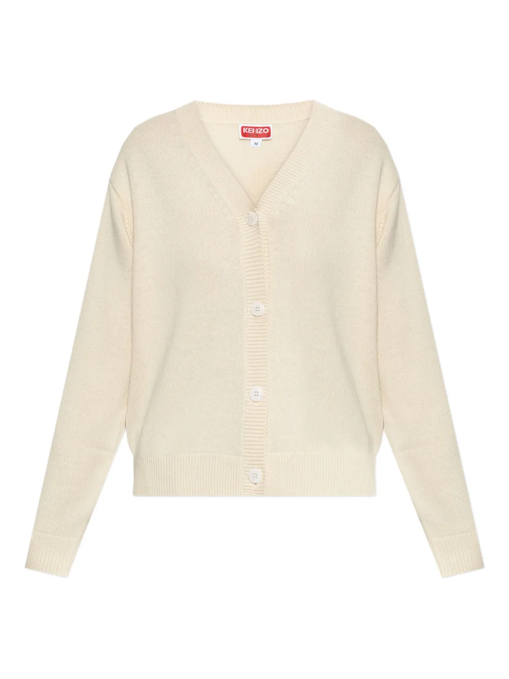 Kenzo tiger-embroidery buttoned cardigan | Neutrals | Image 1