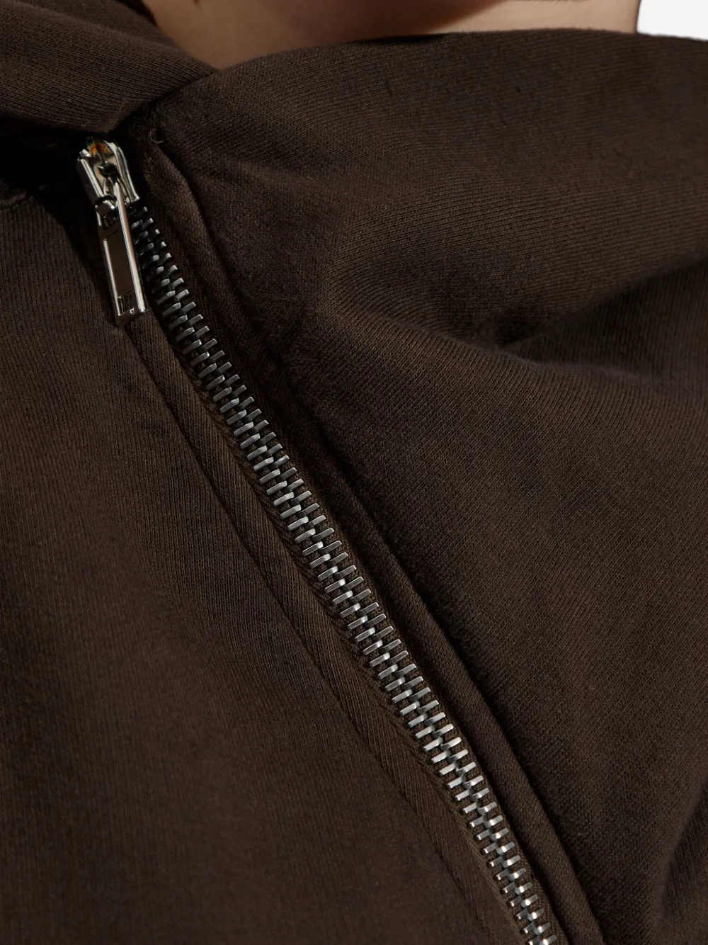 Rick Owens Drkshdw Long-sleeved Sweatshirt In Brown