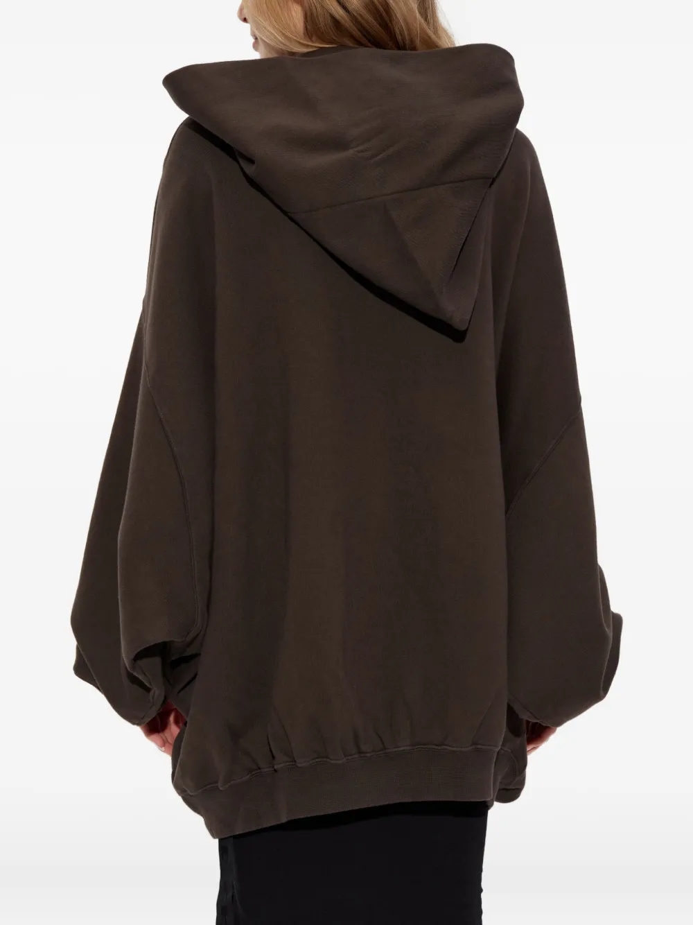 Rick Owens Drkshdw Long-sleeved Sweatshirt In Brown