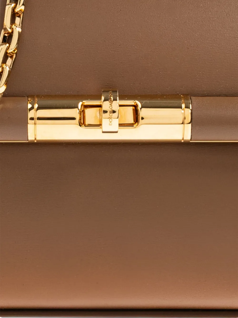 Dolce & Gabbana Marlene City mini-shopper met kettingbandje Bruin