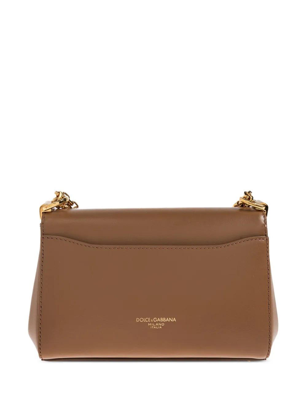 Dolce & Gabbana Marlene City mini-shopper met kettingbandje Bruin