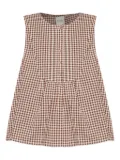 Posse gingham buttoned-front top - Brown