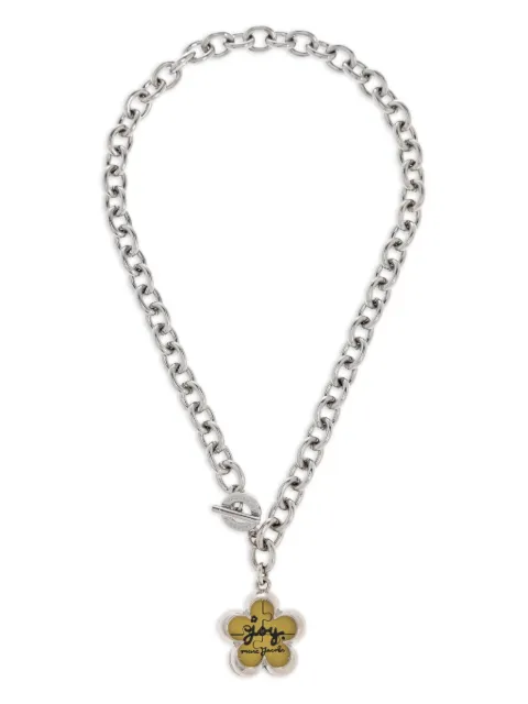 Marc Jacobs collar de cadena con dije floral