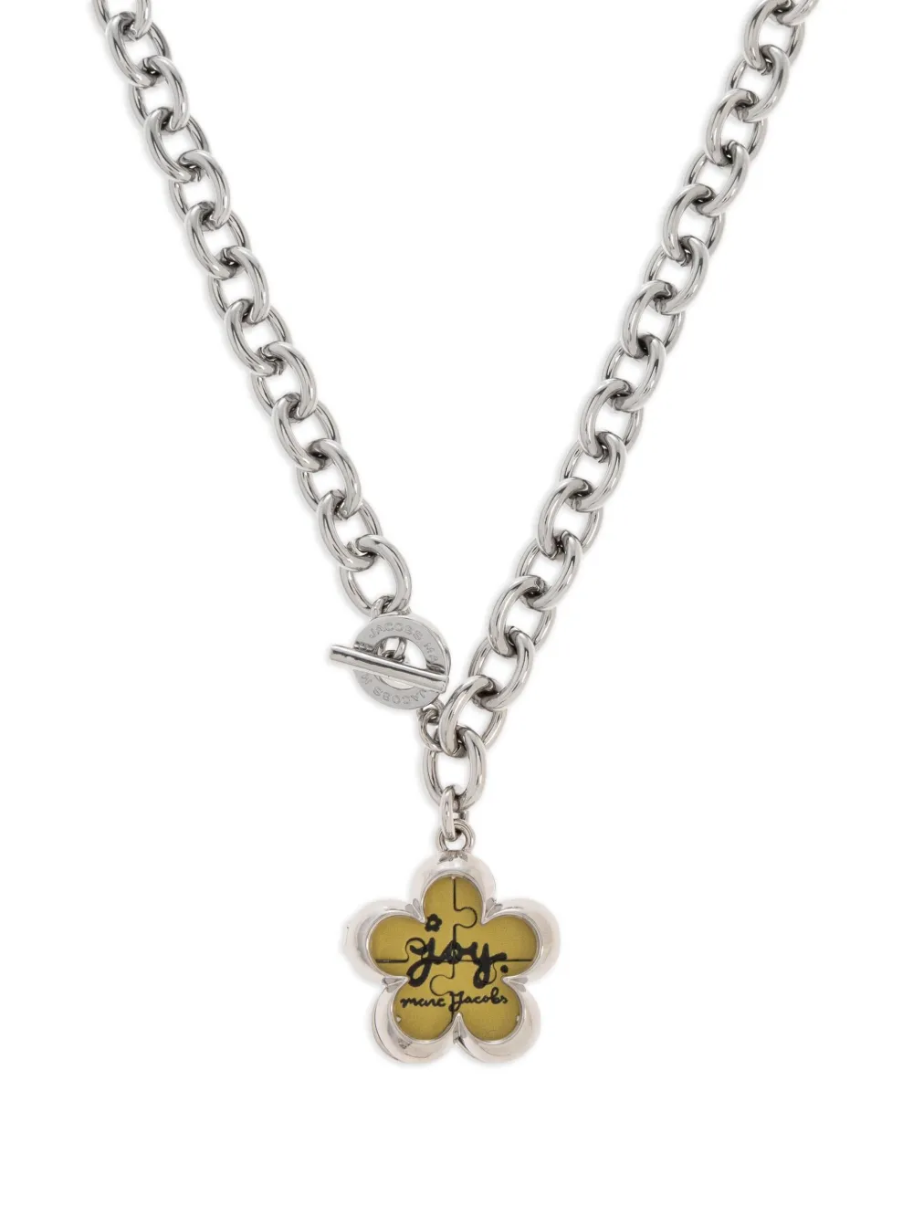  Marc Jacobs Collar De Cadena Con Charm Floral - Plateado 
