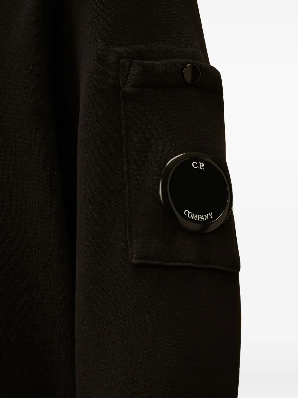 C.P. Company Kids Trui met opgestikte zak Zwart