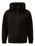 C.P. Company Kids goggle-detail zip-up jacket - Black