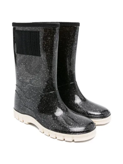 Marc Jacobs Kids glitter-detail rubber boots