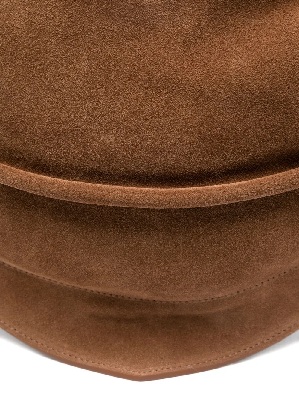 Federico Cina Beige Tortellino Draped Shoulder Bag In Brown