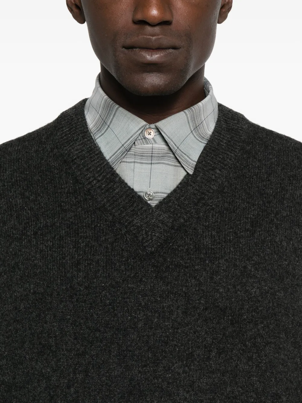 A.P.C. Wollen sweater met V-hals Grijs