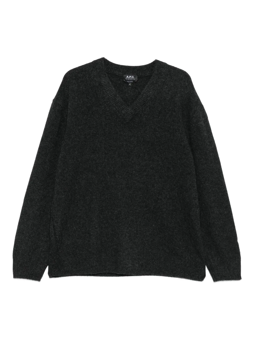 A.P.C. Wollen sweater met V-hals Grijs