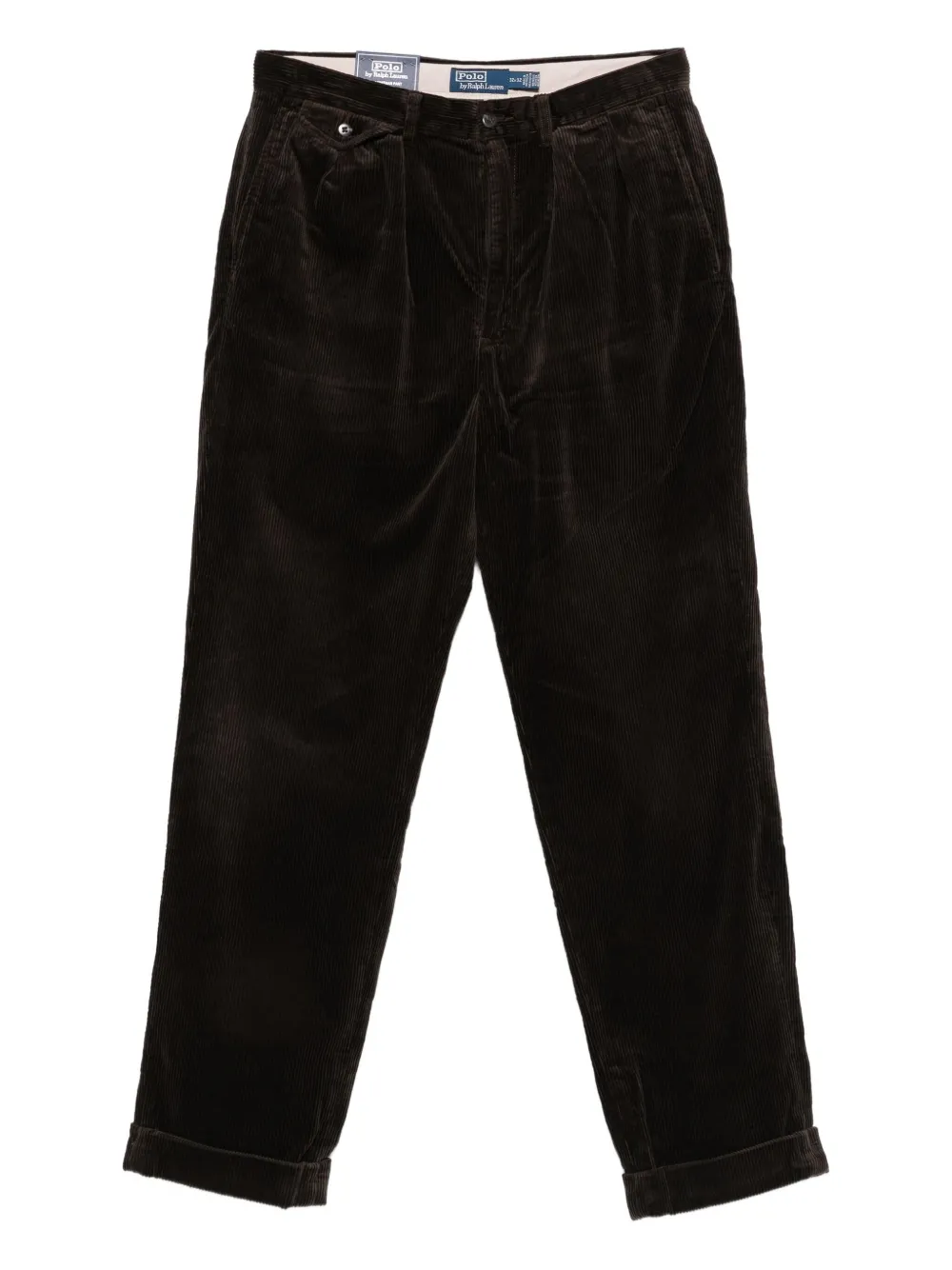 Polo Ralph Lauren pleated corduroy trousers | Brown | Image 1