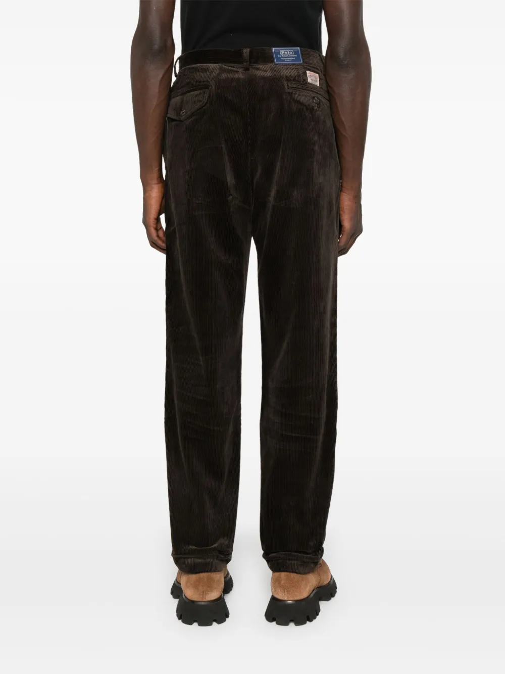 Polo Ralph Lauren Ribfluwelen plooibroek Bruin