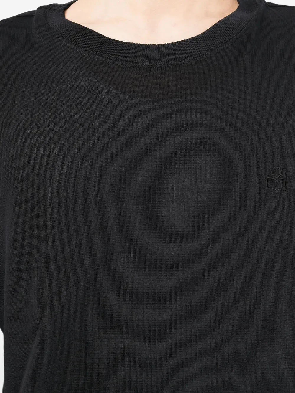 MARANT padded-shoulder cotton sweatshirt Zwart