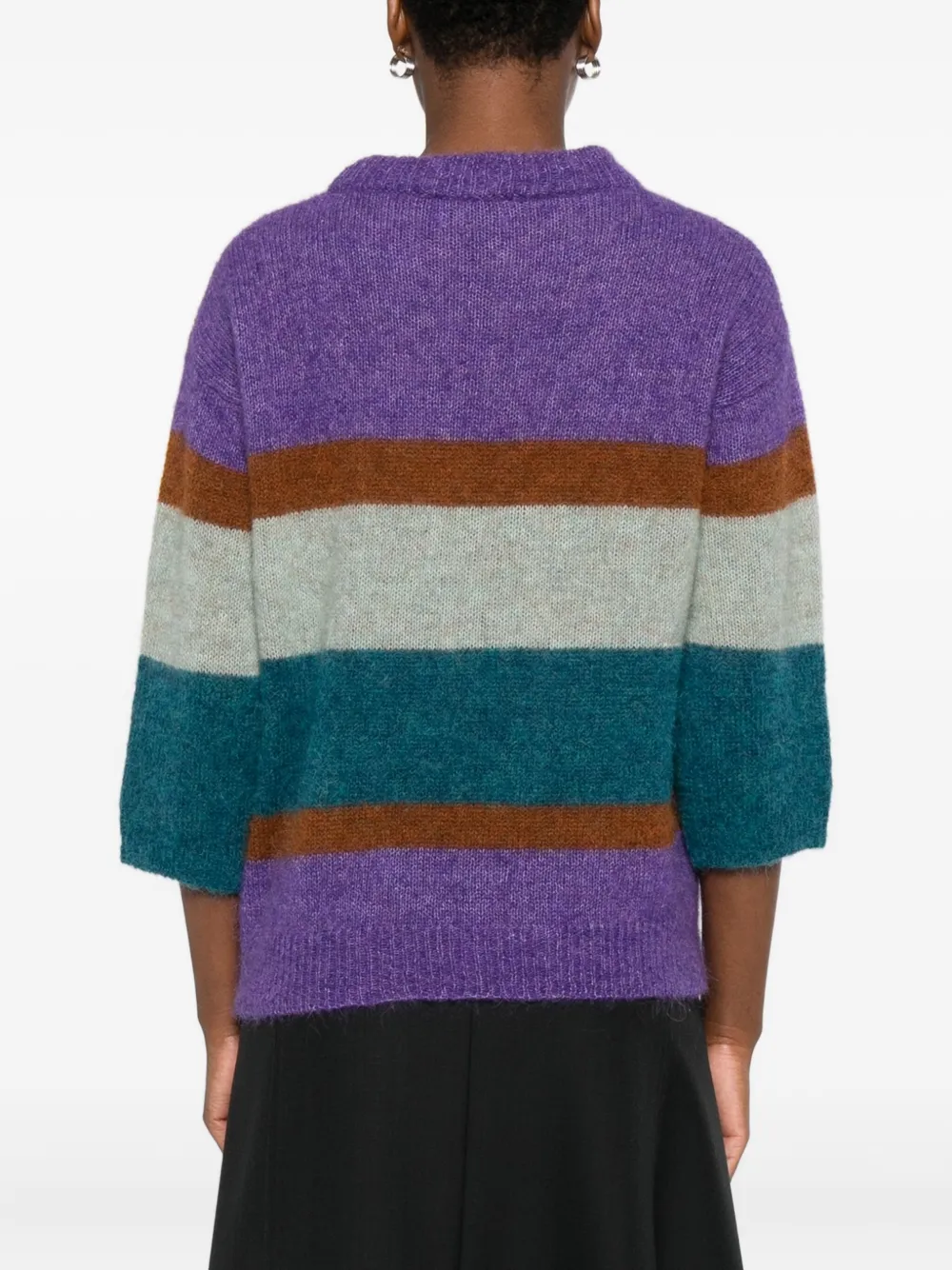 Niū Striped Crew-neck Sweater In Multi