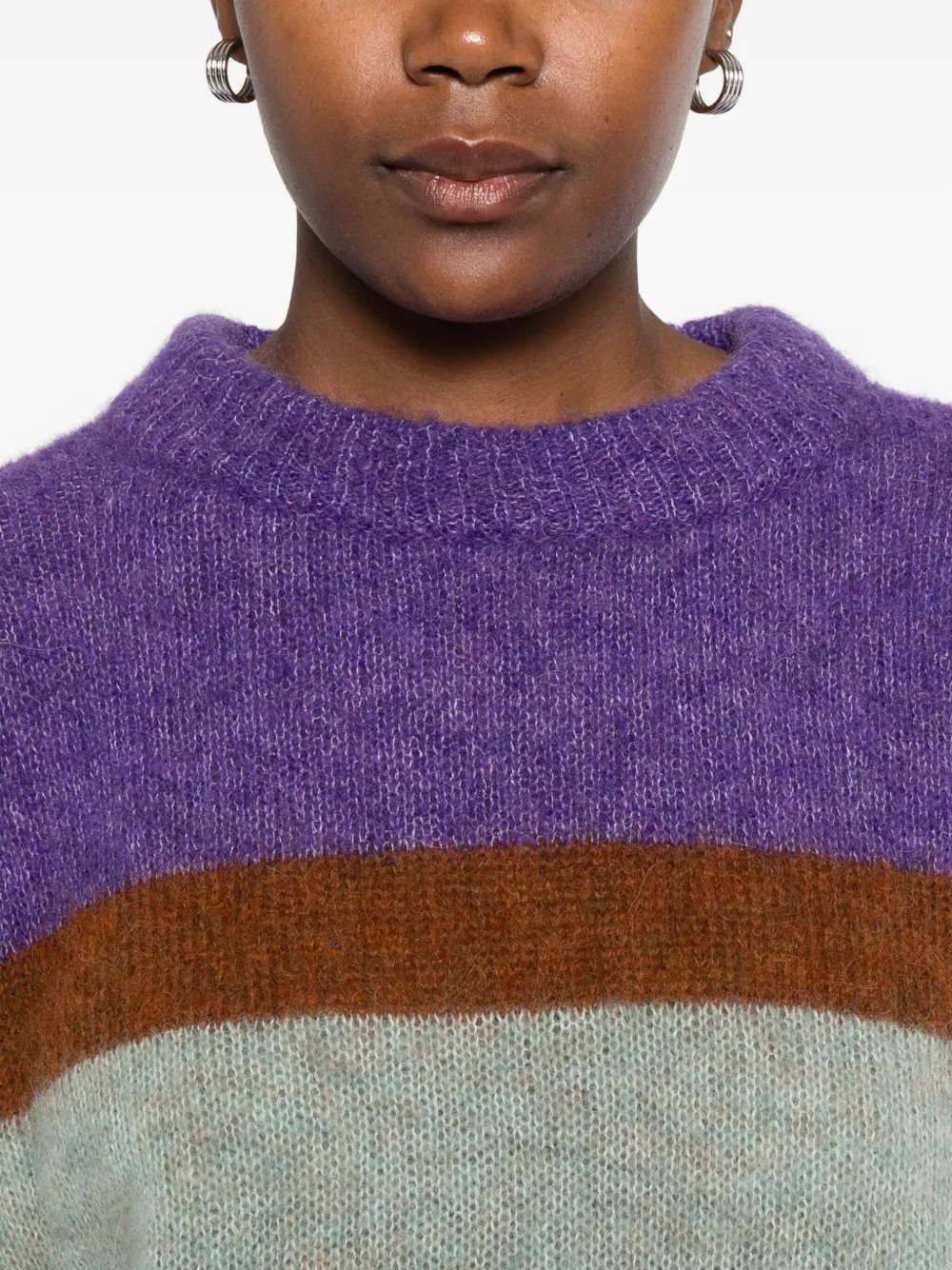 Niū Striped Crew-neck Sweater In Multi