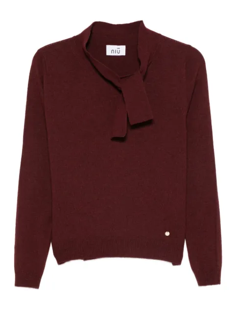 Niu neck-tie sweater