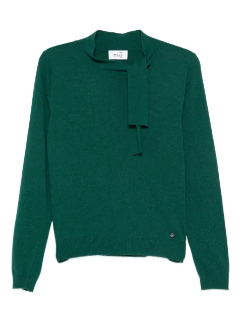 Niu tie-neck sweater