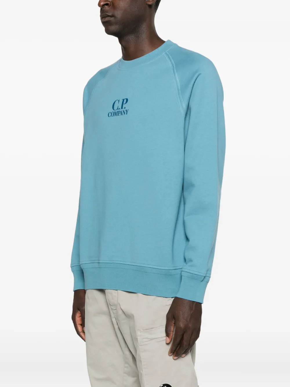 C.P. Company Sweater met borduurwerk Blauw