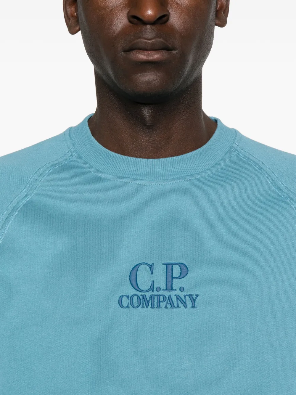 C.P. Company Sweater met borduurwerk Blauw