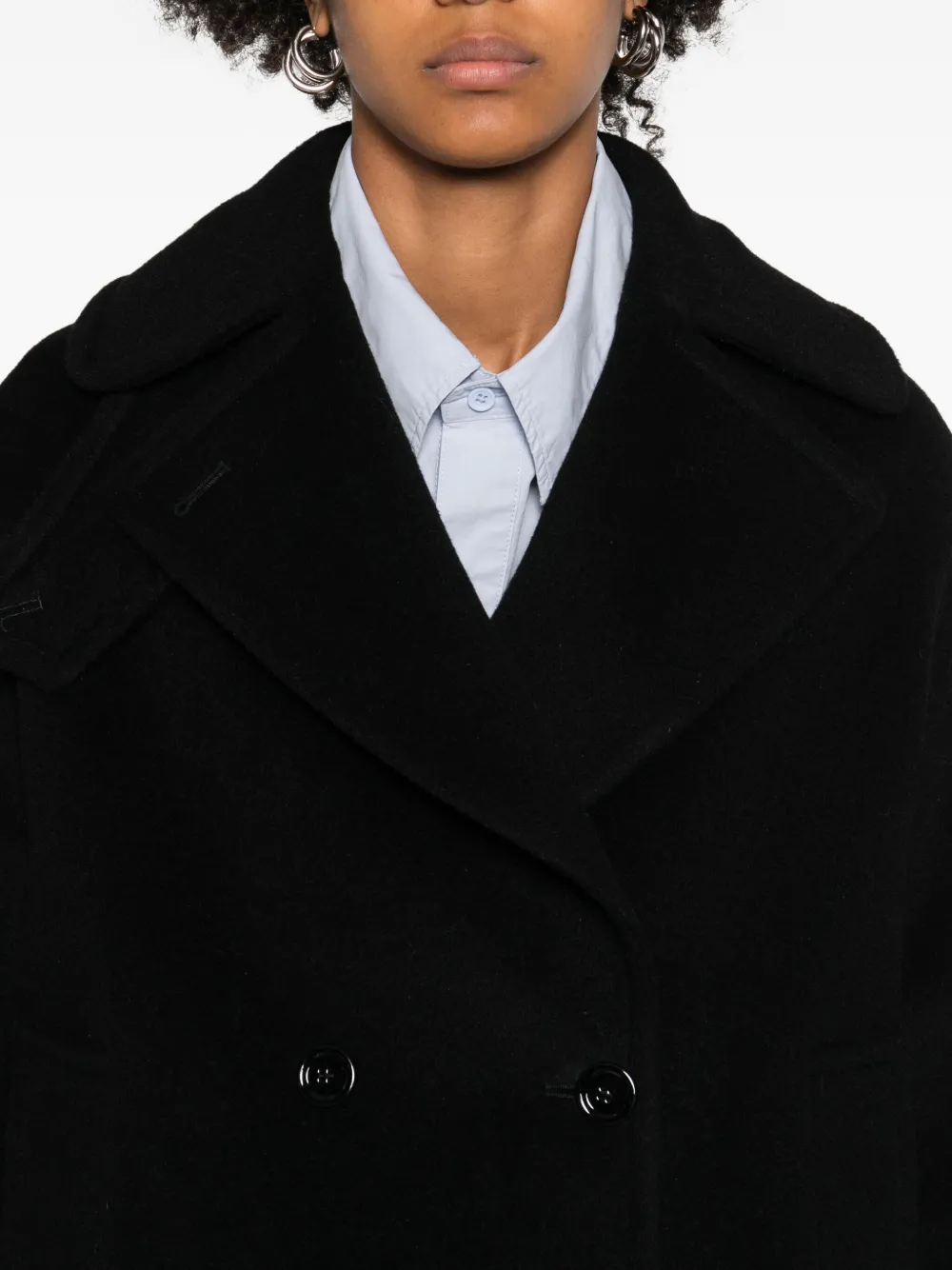 Tagliatore Double-breasted Long-sleeve Jacket In Black
