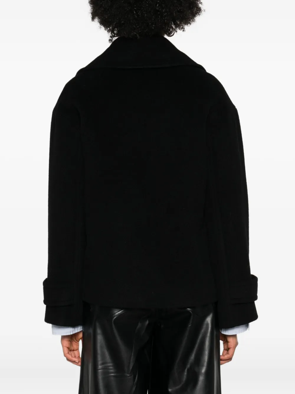 Tagliatore Double-breasted Long-sleeve Jacket In Black